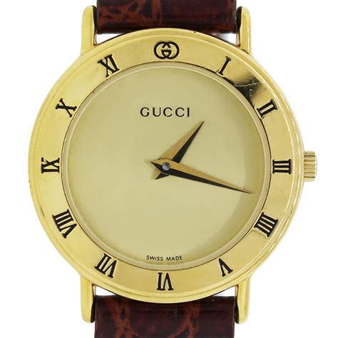 vintage gucci dress watch|pre owned Gucci watches.